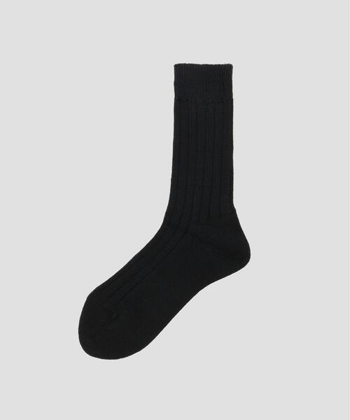 MARGARET HOWELL(マーガレットハウエル)の「CHUNKY COTTON SOCKS(ソックス/靴下・レディース・ホワイト/レッド/ブラック・FREE)」の1枚目の写真
