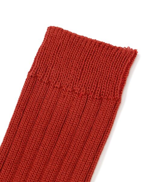 MARGARET HOWELL(マーガレットハウエル)の「CHUNKY COTTON SOCKS(ソックス/靴下・レディース・ホワイト/レッド/ブラック・FREE)」の4枚目の写真