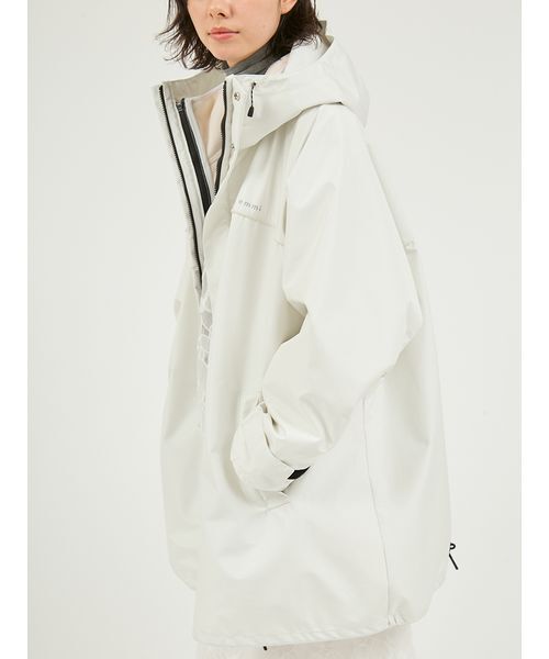 emmi（エミ）の「フリースライナー付きユーティリティコート（ダウンジャケット/コート・レディース・ライム/ブラック/オフホワイト・0/1）」の15枚目の写真