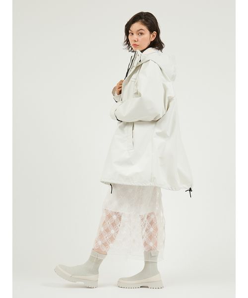 emmi（エミ）の「フリースライナー付きユーティリティコート（ダウンジャケット/コート・レディース・ライム/ブラック/オフホワイト・0/1）」の18枚目の写真