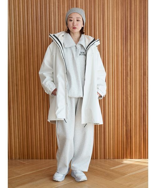 emmi（エミ）の「フリースライナー付きユーティリティコート（ダウンジャケット/コート・レディース・ライム/ブラック/オフホワイト・0/1）」の21枚目の写真