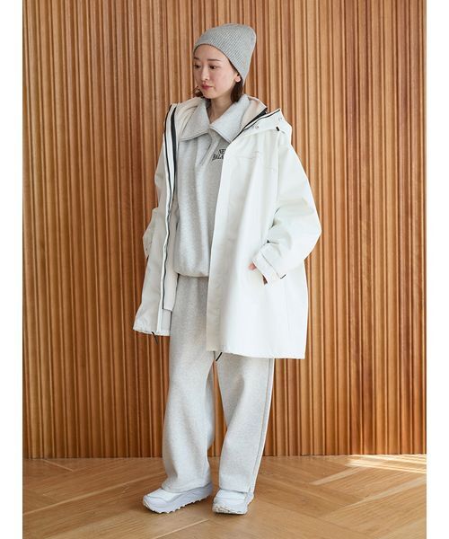 emmi（エミ）の「フリースライナー付きユーティリティコート（ダウンジャケット/コート・レディース・ライム/ブラック/オフホワイト・0/1）」の22枚目の写真