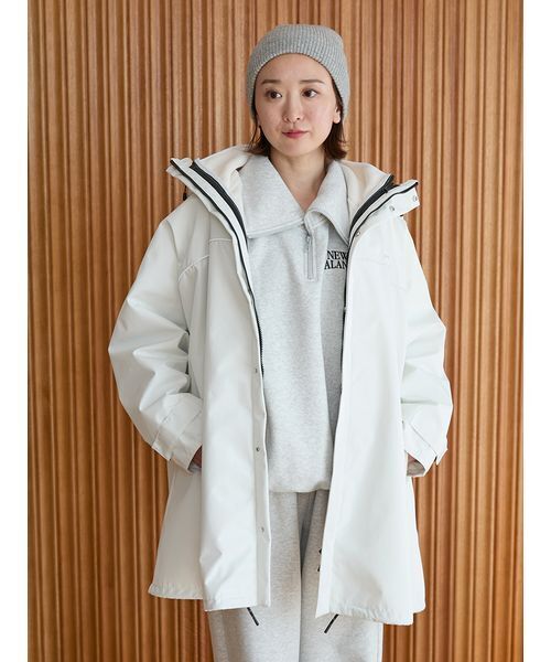 emmi（エミ）の「フリースライナー付きユーティリティコート（ダウンジャケット/コート・レディース・ライム/ブラック/オフホワイト・0/1）」の20枚目の写真