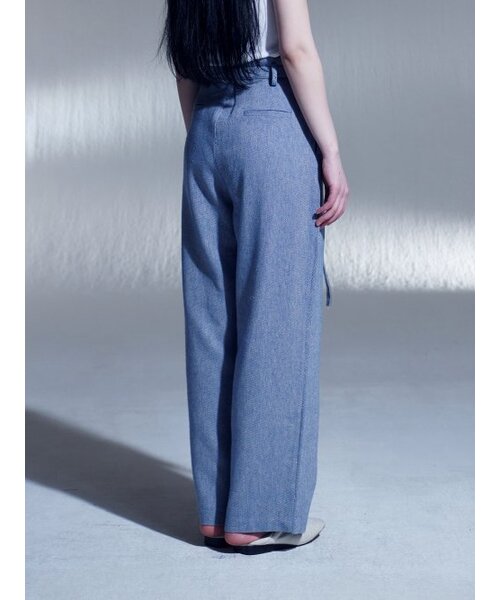 DILETTANTISME(ディレッタンティズム)の「リネンベルトツータックワイドパンツ(BL)(その他パンツ・レディース・その他・SMALL/MEDIUM)」の4枚目の写真