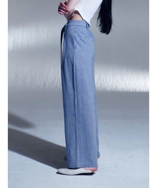 DILETTANTISME(ディレッタンティズム)の「リネンベルトツータックワイドパンツ(BL)(その他パンツ・レディース・その他・SMALL/MEDIUM)」の6枚目の写真