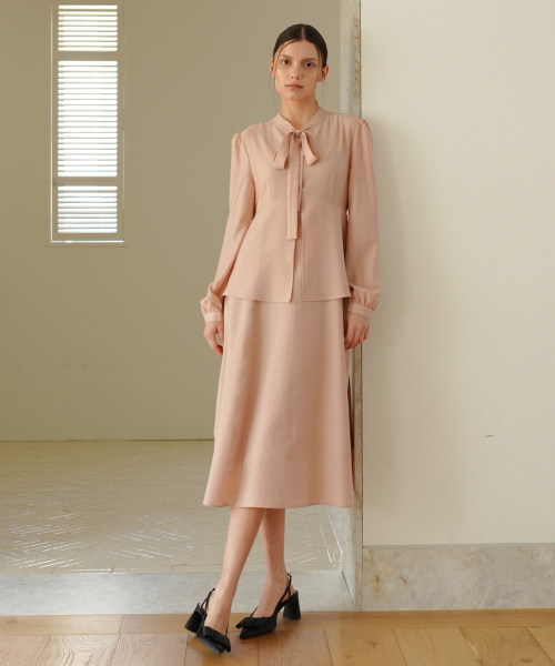 PAUL&ALICE(ポール&アリス)の「RIBBON TIE DRESS / PINK(ワンピース・レディース・ピンク・FREE)」の2枚目の写真
