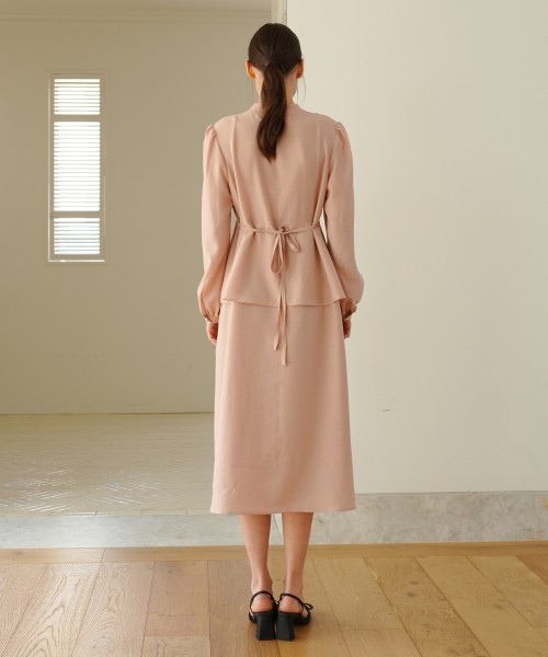 PAUL&ALICE(ポール&アリス)の「RIBBON TIE DRESS / PINK(ワンピース・レディース・ピンク・FREE)」の3枚目の写真