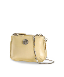 Ecrin mini double chain bag - Butter