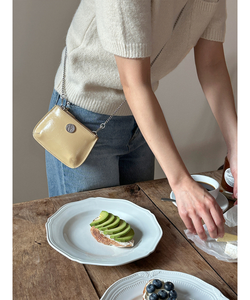 COTEDEMOI（コテドムア）の「Ecrin mini double chain bag - Butter（メッセンジャーバッグ・レディース・その他・FREE）」の3枚目の写真