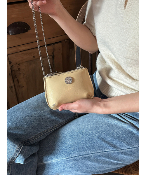 COTEDEMOI（コテドムア）の「Ecrin mini double chain bag - Butter（メッセンジャーバッグ・レディース・その他・FREE）」の4枚目の写真