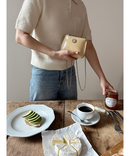 COTEDEMOI（コテドムア）の「Ecrin mini double chain bag - Butter（メッセンジャーバッグ・レディース・その他・FREE）」の5枚目の写真