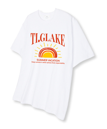 ベイケーションサン オーバーサイズ 半袖Tシャツ ホワイト