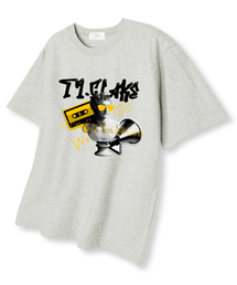 ナッシングオーバーサイズ半袖Tシャツオートミール