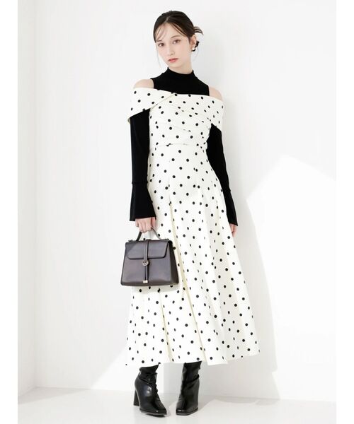 dazzlin（ダズリン）の「ビスチェオープンレイヤードワンピース（ワンピース・レディース・チャコールグレー/ブルー/その他1・SMALL/MEDIUM）」の5枚目の写真