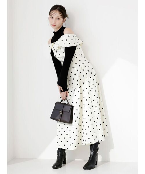 dazzlin（ダズリン）の「ビスチェオープンレイヤードワンピース（ワンピース・レディース・チャコールグレー/ブルー/その他1・SMALL/MEDIUM）」の7枚目の写真