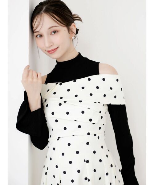 dazzlin（ダズリン）の「ビスチェオープンレイヤードワンピース（ワンピース・レディース・チャコールグレー/ブルー/その他1・SMALL/MEDIUM）」の8枚目の写真