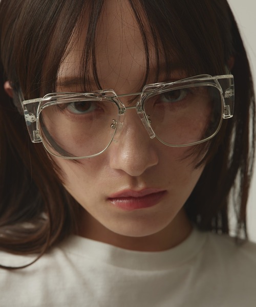 Narcissus（ナルシス）の「ハーフリムサングラス（サングラス・レディース・その他/ブラック・FREE）」の2枚目の写真