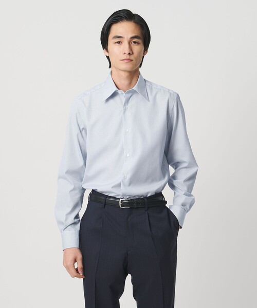 UNITED ARROWS(ユナイテッドアローズ)の「イージーケア AG ペンシルストライプ レギュラカラーシャツ ー抗菌防臭ー(シャツ/ブラウス・メンズ・ライトブルー・39cm/38cm/41cm/40cm)」の2枚目の写真