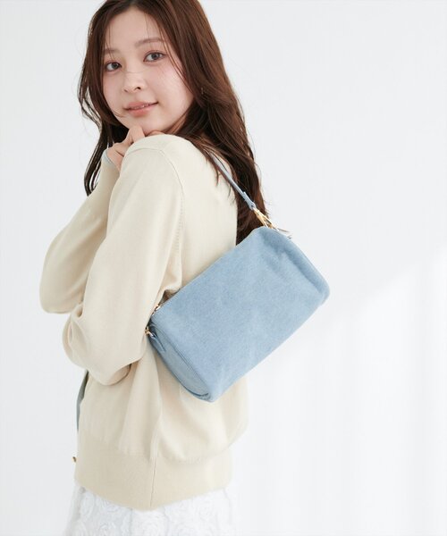 natural couture（ナチュラルクチュール）の「コロコロミニバッグ（ハンドバッグ・レディース・ブルー/シルバー/ブラック/ベージュ・FREE）」の20枚目の写真