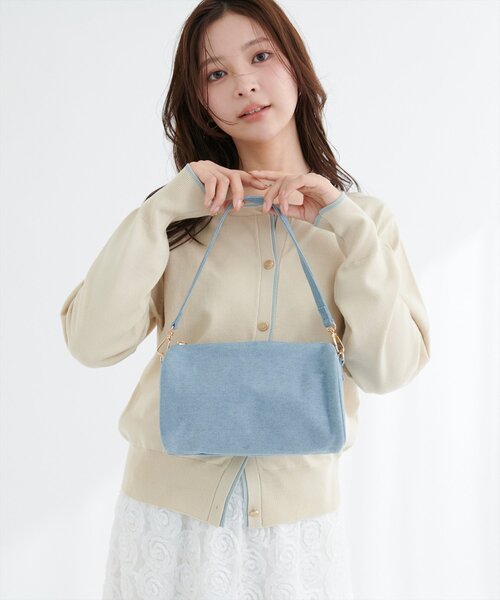 natural couture（ナチュラルクチュール）の「コロコロミニバッグ（ハンドバッグ・レディース・ブルー/シルバー/ブラック/ベージュ・FREE）」の21枚目の写真