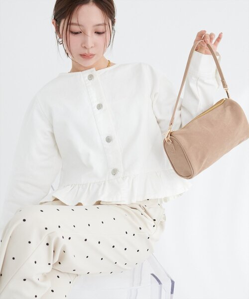 natural couture（ナチュラルクチュール）の「コロコロミニバッグ（ハンドバッグ・レディース・ブルー/シルバー/ブラック/ベージュ・FREE）」の15枚目の写真