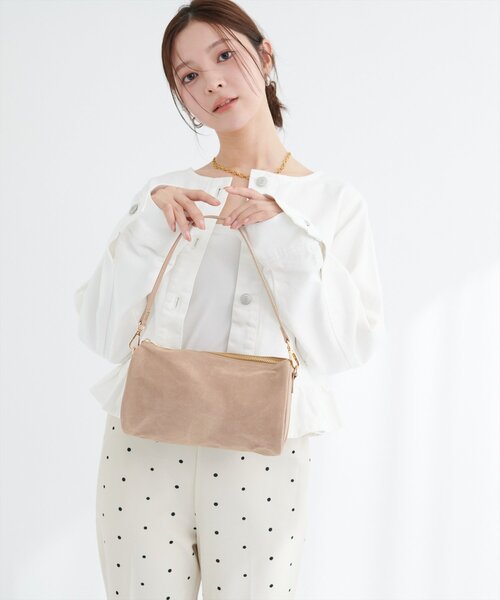 natural couture（ナチュラルクチュール）の「コロコロミニバッグ（ハンドバッグ・レディース・ブルー/シルバー/ブラック/ベージュ・FREE）」の16枚目の写真