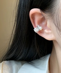 UP START（アップスタート）の「【456775】ビジュー＆パールイヤーカフ(RO)（イヤーカフ）」