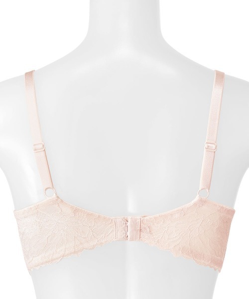 aimerfeel（エメフィール）の「パールリボン 盛れる ノンワイヤー 単品ブラジャー（ブラジャー・レディース・ピンク/オフホワイト・B65/C65/D65/E65/B70/C70/D70/E70/B75/C75/D75/E75）」の7枚目の写真