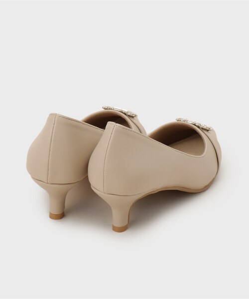 index(インデックス)の「ビジューデザインポインテッドパンプス(パンプス・レディース・ナチュラル/ブラック・03/02/01)」の6枚目の写真