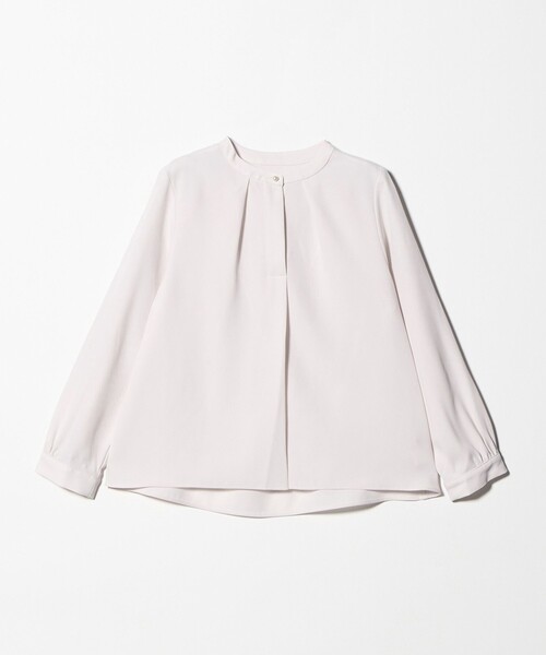 A DAY IN THE LIFE UNITED ARROWS(アデイインザライフユナイテッドアローズ)の「ドビー フェイクパールボタン ブラウス <A DAY IN THE LIFE>(シャツ/ブラウス・レディース・ベージュ/ライトグレー/ライトピンク/オフホワイト・FREE)」の4枚目の写真