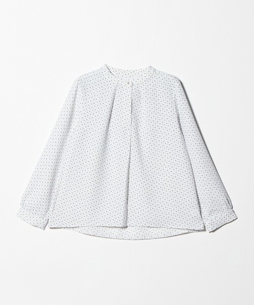 A DAY IN THE LIFE UNITED ARROWS(アデイインザライフユナイテッドアローズ)の「ドビー フェイクパールボタン ブラウス <A DAY IN THE LIFE>(シャツ/ブラウス・レディース・ベージュ/ライトグレー/ライトピンク/オフホワイト・FREE)」の1枚目の写真