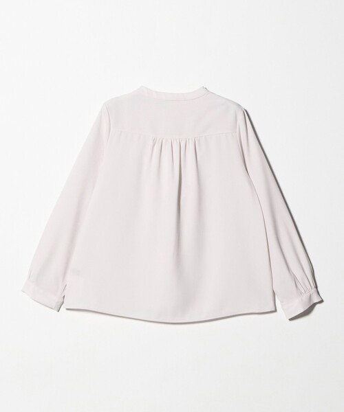 A DAY IN THE LIFE UNITED ARROWS(アデイインザライフユナイテッドアローズ)の「ドビー フェイクパールボタン ブラウス <A DAY IN THE LIFE>(シャツ/ブラウス・レディース・ベージュ/ライトグレー/ライトピンク/オフホワイト・FREE)」の5枚目の写真