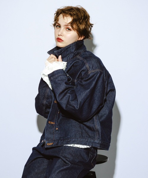Wrangler(ラングラー)の「<Wrangler>別注デザインブルゾン(ブルゾン・レディース・ネイビー/ブラック・LARGE/MEDIUM)」の7枚目の写真
