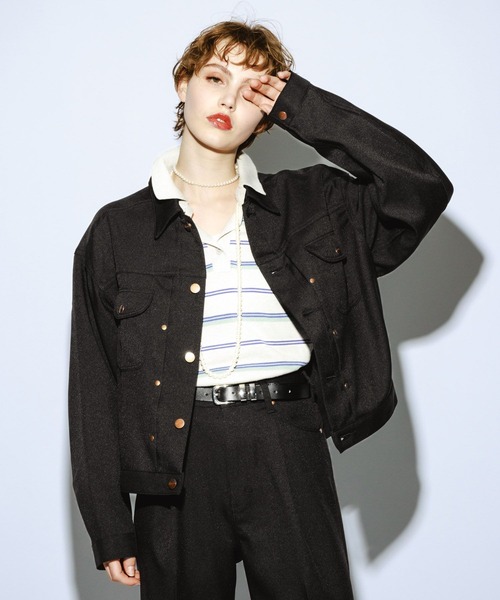 Wrangler(ラングラー)の「<Wrangler>別注デザインブルゾン(ブルゾン・レディース・ネイビー/ブラック・LARGE/MEDIUM)」の6枚目の写真