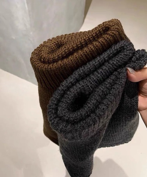 WEGO(ウィゴー)の「WEGO/ハイゲージニットショートパンツ(その他パンツ・レディース・ブラック/グレー/ダークグレー/ブラウン・FREE)」の22枚目の写真