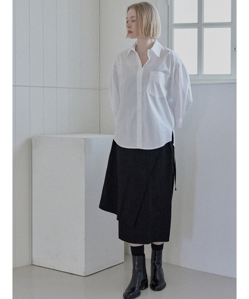 AVANT-G(アバン)の「Round Sleeve Overfit Shirt - IVORY(シャツ/ブラウス・レディース・その他・FREE)」の4枚目の写真
