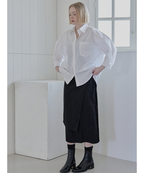AVANT-G(アバン)の「Round Sleeve Overfit Shirt - IVORY(シャツ/ブラウス・レディース・その他・FREE)」の5枚目の写真