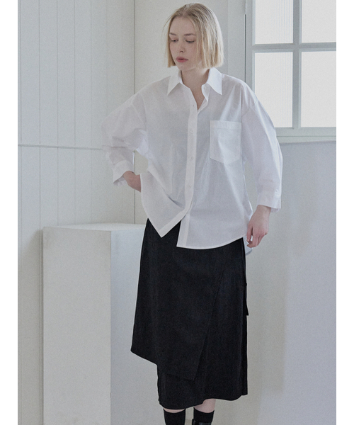 AVANT-G(アバン)の「Round Sleeve Overfit Shirt - IVORY(シャツ/ブラウス・レディース・その他・FREE)」の6枚目の写真