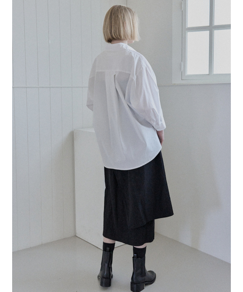 AVANT-G(アバン)の「Round Sleeve Overfit Shirt - IVORY(シャツ/ブラウス・レディース・その他・FREE)」の7枚目の写真