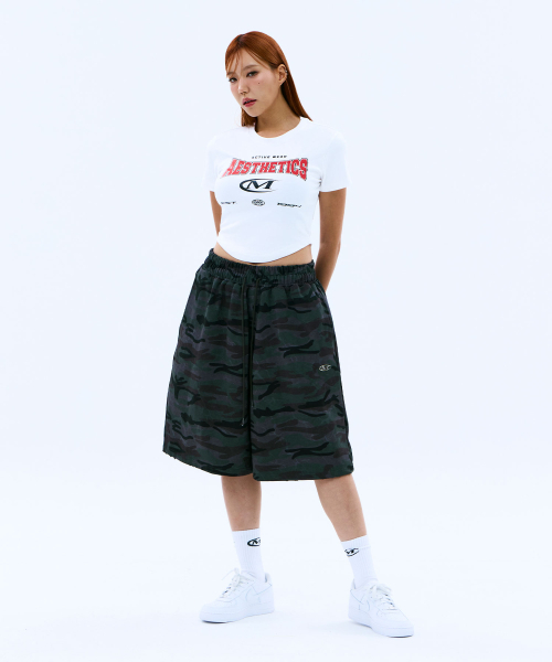 MIHAK(ミハク)の「エステティックアーチロゴクロップTシャツ(ホワイト)(Tシャツ/カットソー・レディース・その他・2/1)」の2枚目の写真