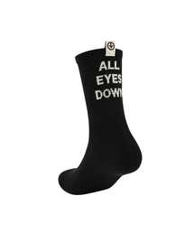 ALL EYES DOWN（オール アイズ ダウン）の「BACK LOGO SOCKS (BLACK)（ソックス/靴下）」
