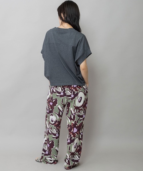 Munich（ミューニック）の「コットンジャージロゴプリントTシャツ（Tシャツ/カットソー・レディース・ホワイト/ブルーグレー/チャコールグレー・FREE）」の13枚目の写真