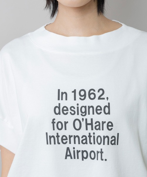 Munich（ミューニック）の「コットンジャージロゴプリントTシャツ（Tシャツ/カットソー・レディース・ホワイト/ブルーグレー/チャコールグレー・FREE）」の22枚目の写真