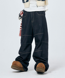 SCHISM INDUCING（スキズムインデューシング）の「3D TRUE BAGGY JEANS NAVY（デニムパンツ）」