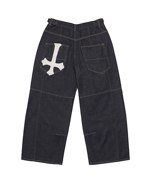 SCHISM INDUCING（スキズムインデューシング）の「3D TRUE BAGGY JEANS NAVY（デニムパンツ・レディース・その他・MEDIUM/LARGE）」の22枚目の写真