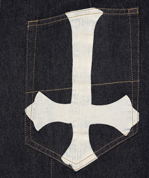 SCHISM INDUCING（スキズムインデューシング）の「3D TRUE BAGGY JEANS NAVY（デニムパンツ・レディース・その他・MEDIUM/LARGE）」の3枚目の写真