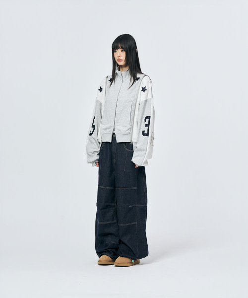 SCHISM INDUCING（スキズムインデューシング）の「3D TRUE BAGGY JEANS NAVY（デニムパンツ・レディース・その他・MEDIUM/LARGE）」の4枚目の写真