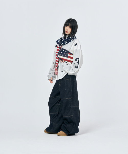 SCHISM INDUCING（スキズムインデューシング）の「3D TRUE BAGGY JEANS NAVY（デニムパンツ・レディース・その他・MEDIUM/LARGE）」の7枚目の写真