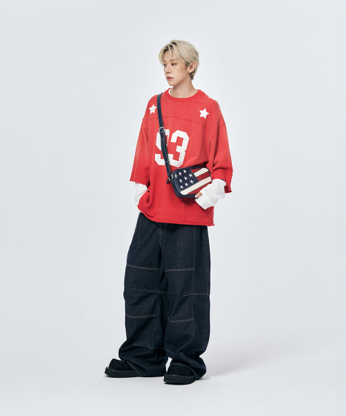 SCHISM INDUCING（スキズムインデューシング）の「3D TRUE BAGGY JEANS NAVY（デニムパンツ・レディース・その他・MEDIUM/LARGE）」の11枚目の写真