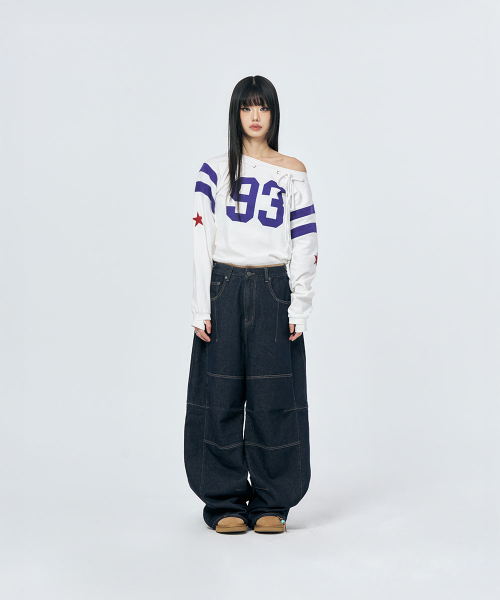 SCHISM INDUCING（スキズムインデューシング）の「3D TRUE BAGGY JEANS NAVY（デニムパンツ・レディース・その他・MEDIUM/LARGE）」の13枚目の写真